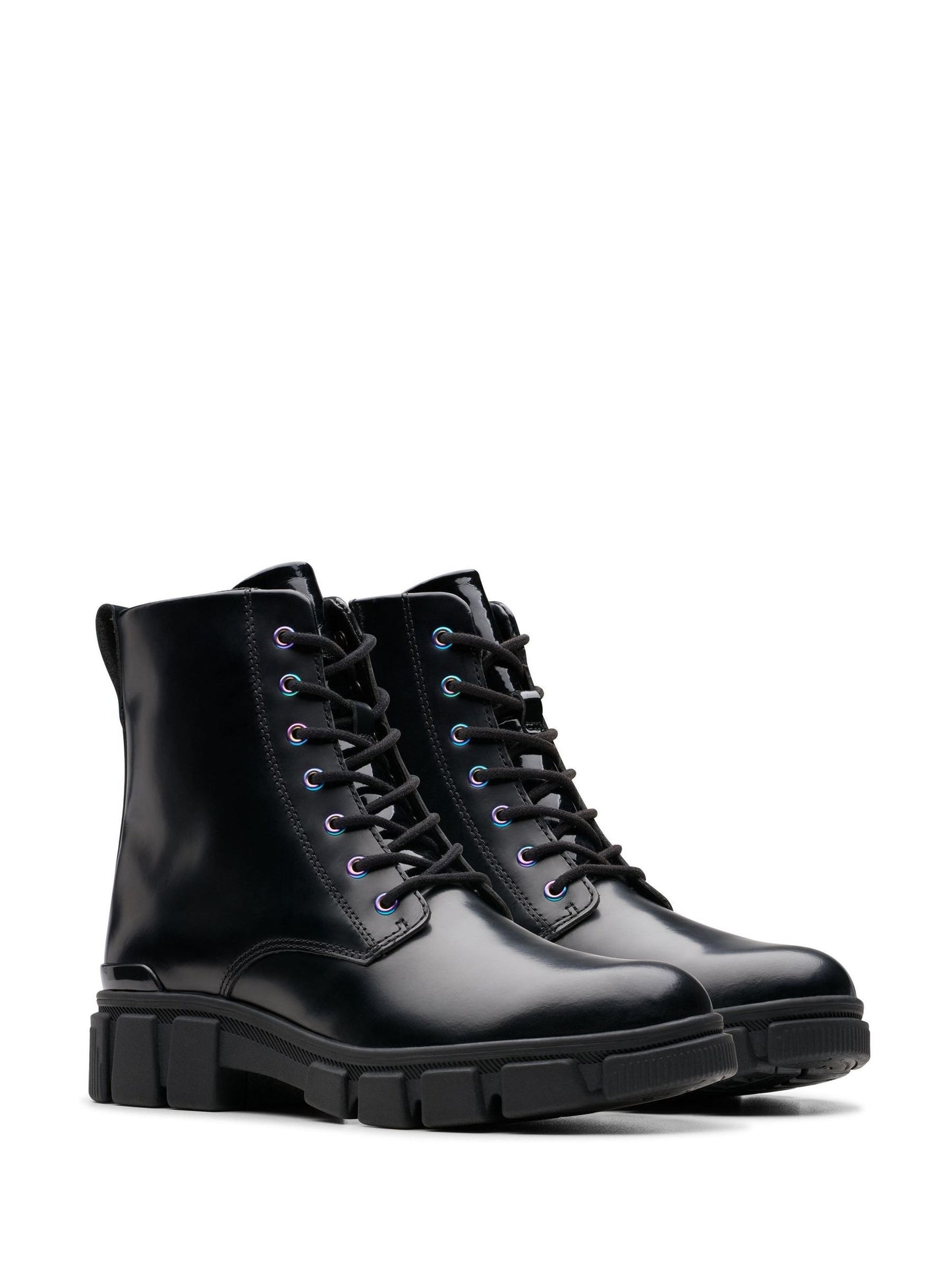 Clarks Black Standard Fit (F) Evyn Top Boots