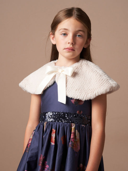 Angel & Rocket Natural Bella Faux Fur Collar Jacket