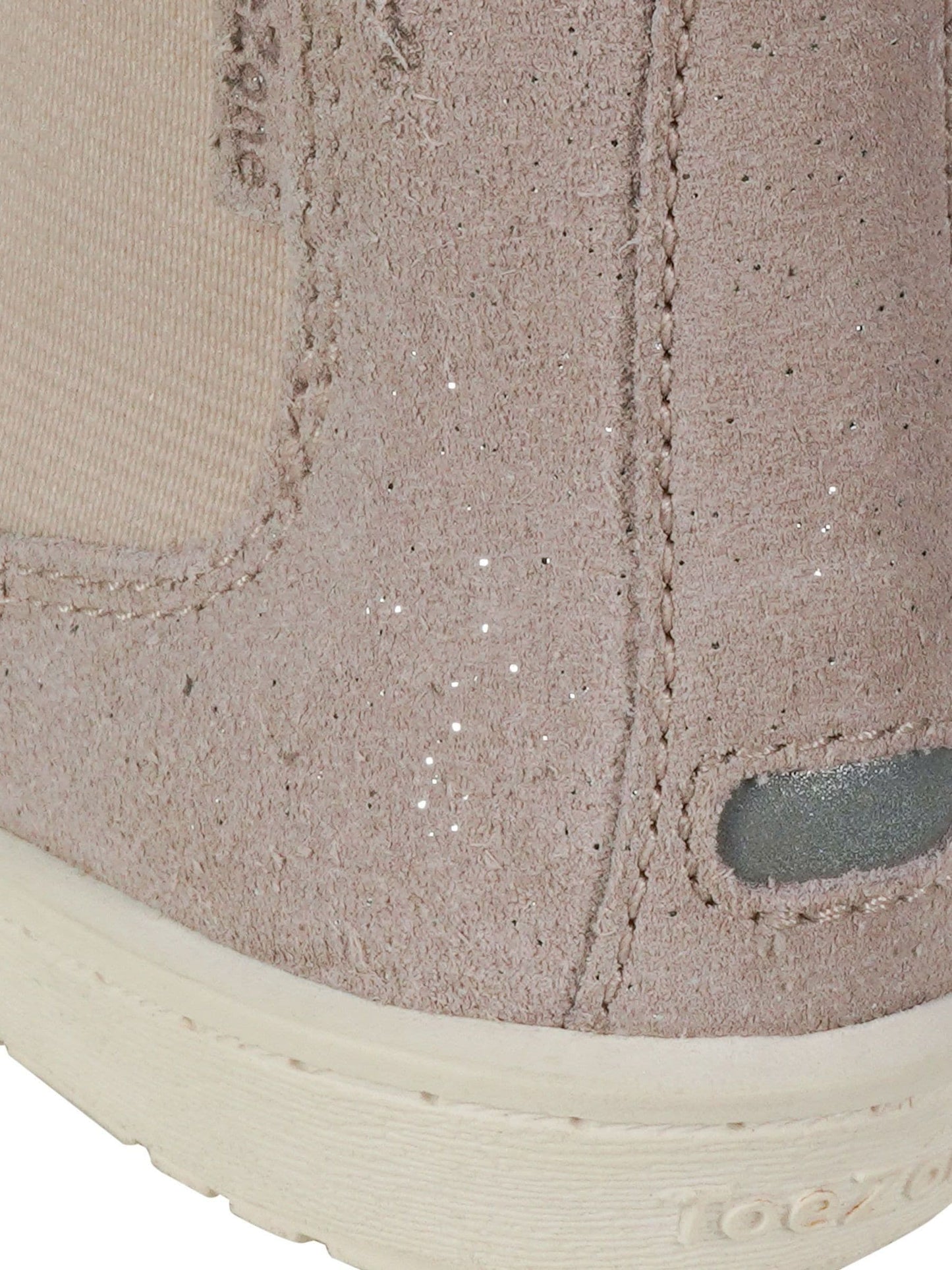 Toezone Layla Girls' Pink Shimmer Suede Rip Tape Boots 3M