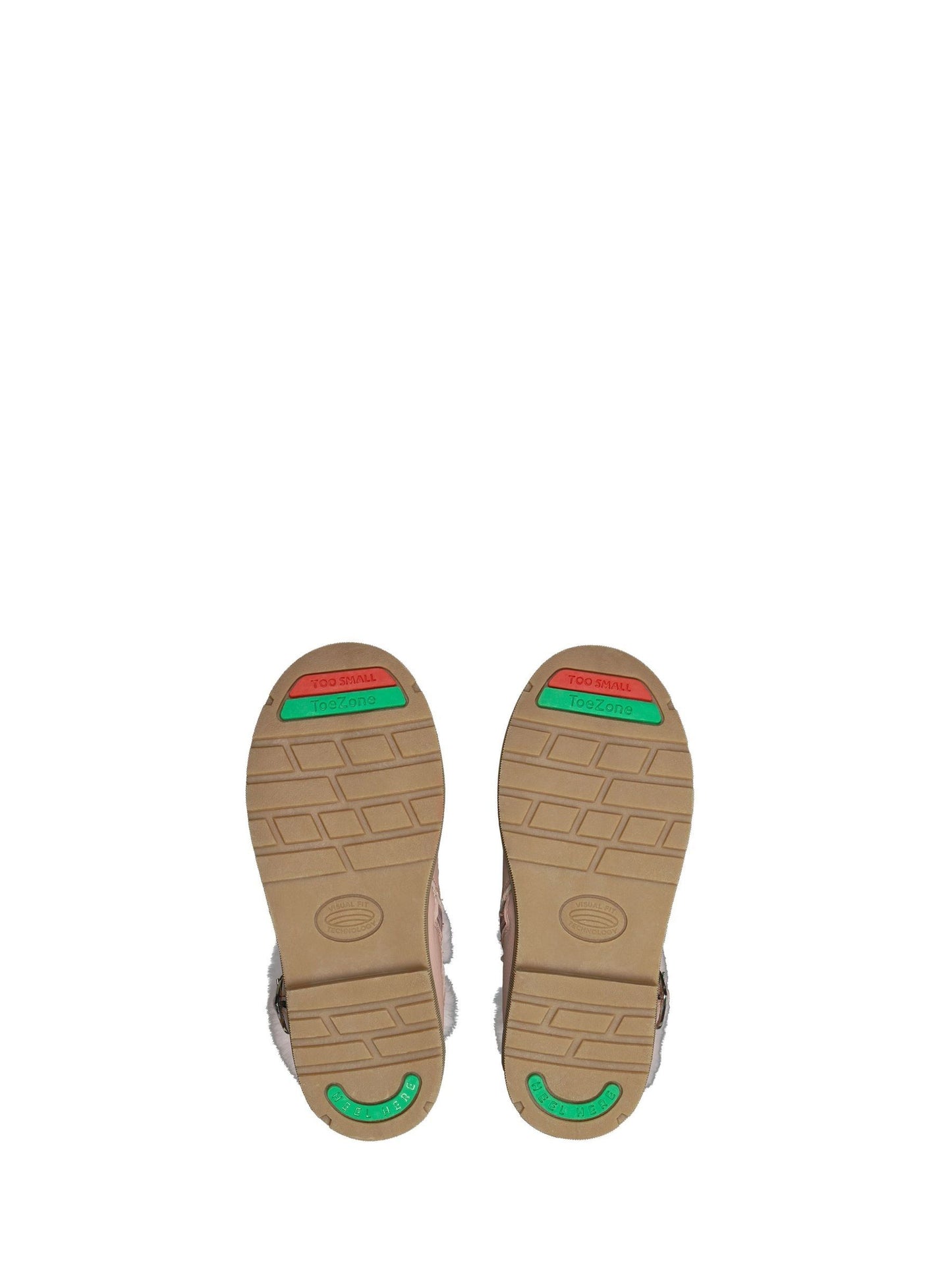 Toezone Lumi Faux Fur Zip Heart Buckle Boots