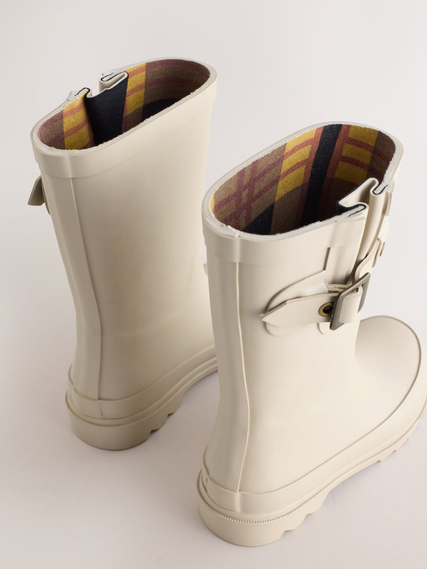 Natürel Sıcak Astarlı Tokalı Yağmur Çizmesi