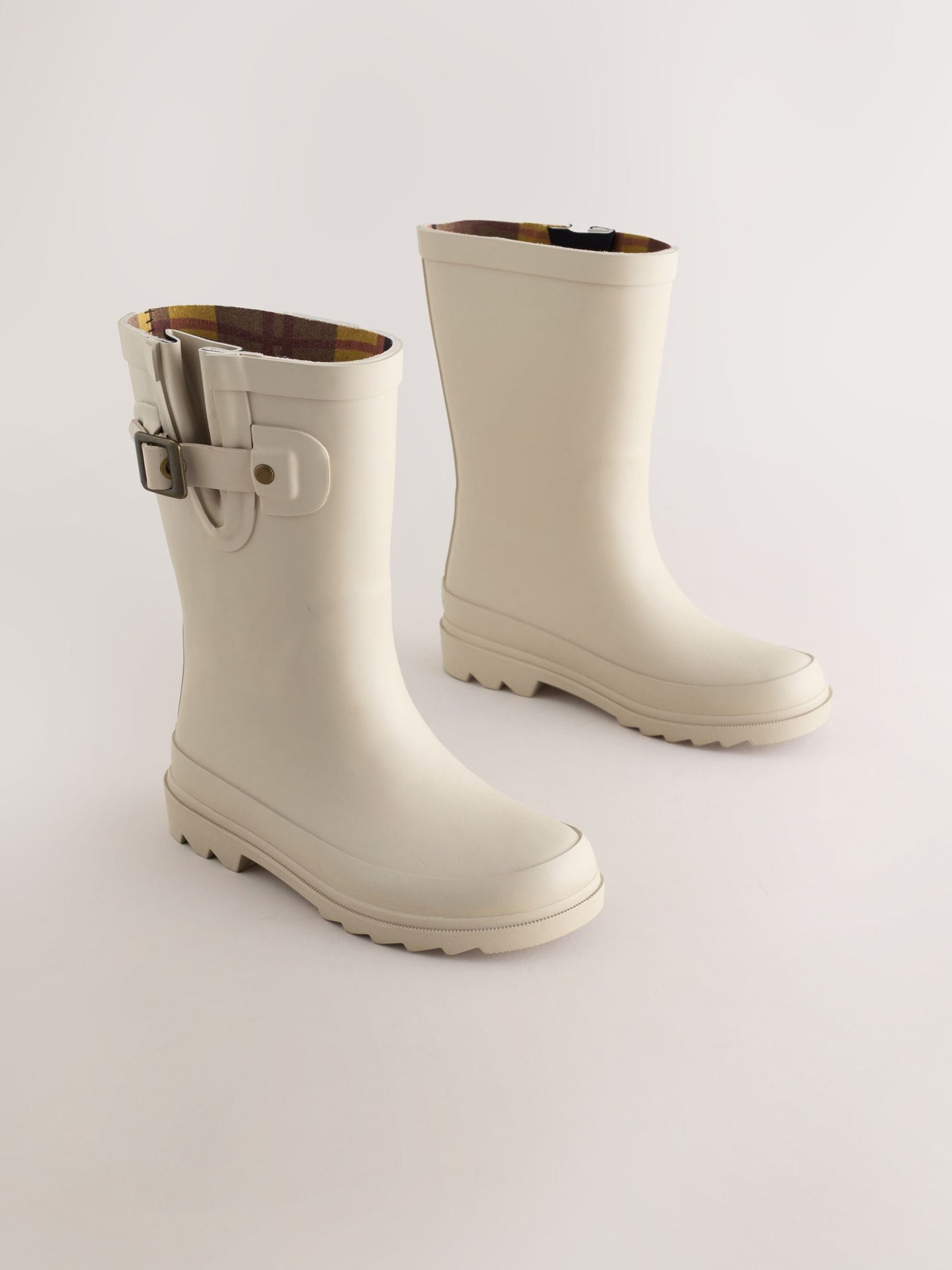 Natürel Sıcak Astarlı Tokalı Yağmur Çizmesi