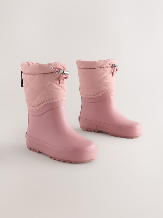 Pembe Thinsulate Astarlı Kıvrık Paçalı Yağmur Çizmesi