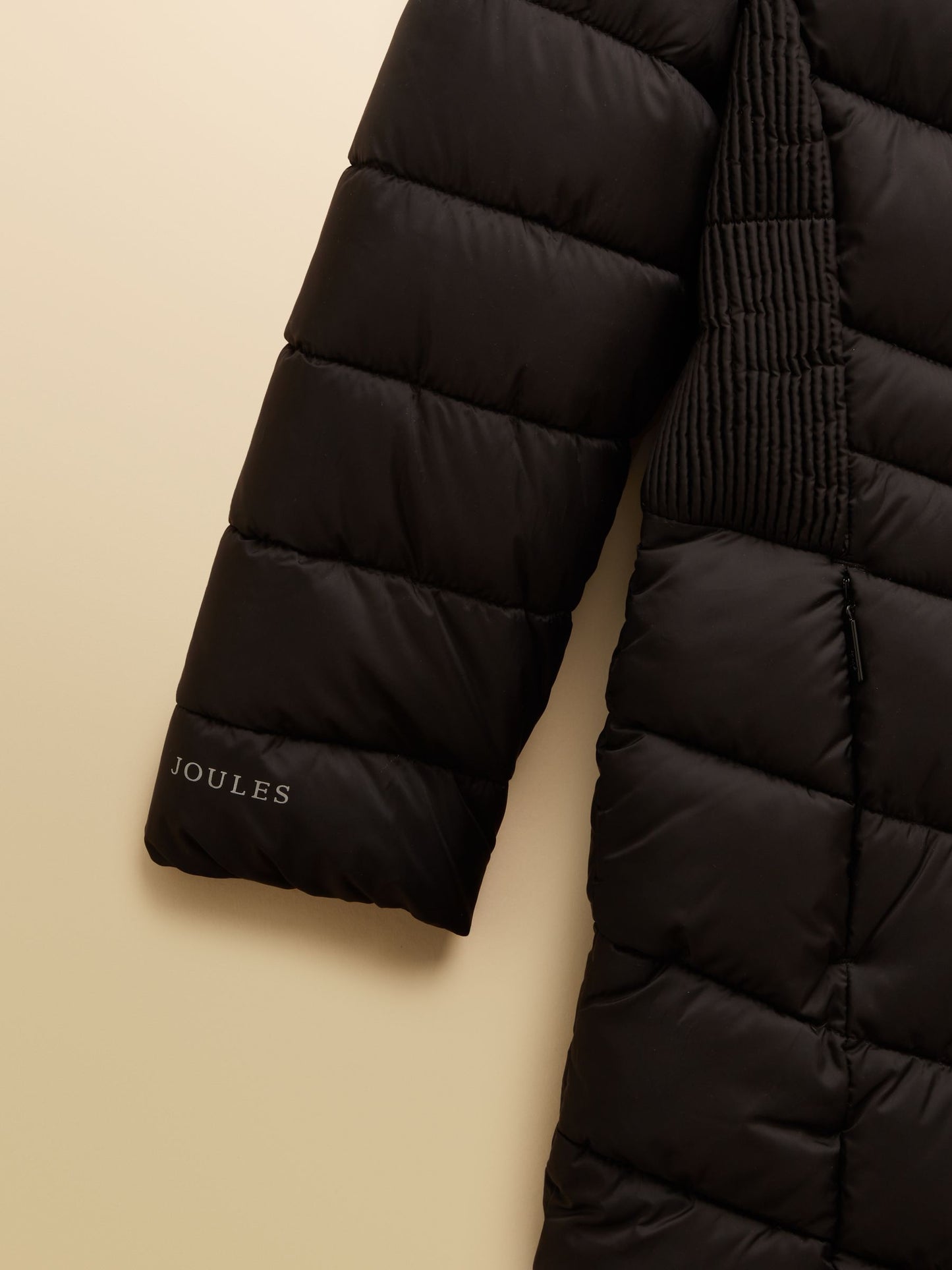 Joules Kız Çocuk Pembury Siyah Su Geçirmez Dolgulu Mont