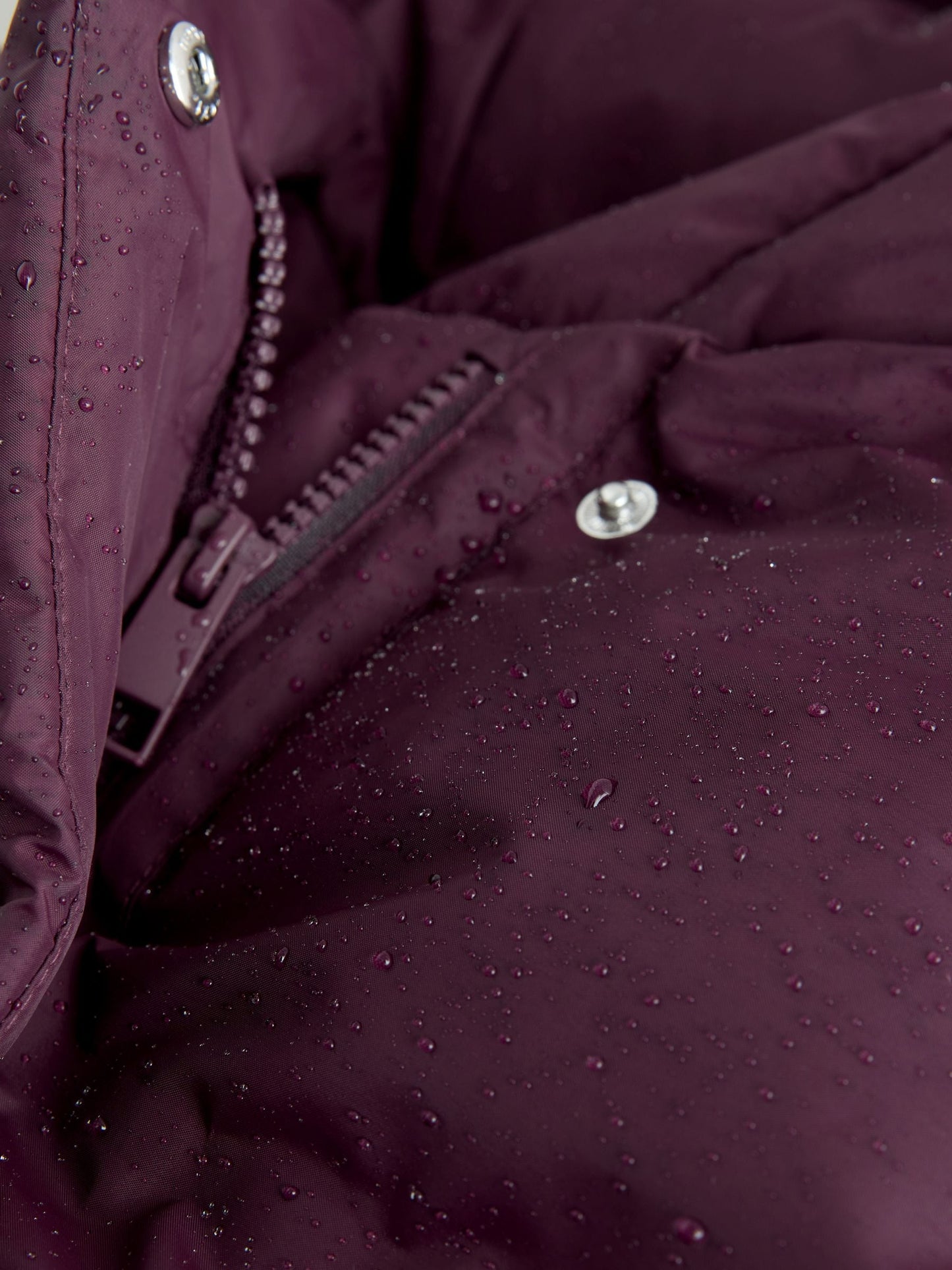 Bordo Kırmızı Polar Astarlı Kapitone Mont (3–16 Yaş)