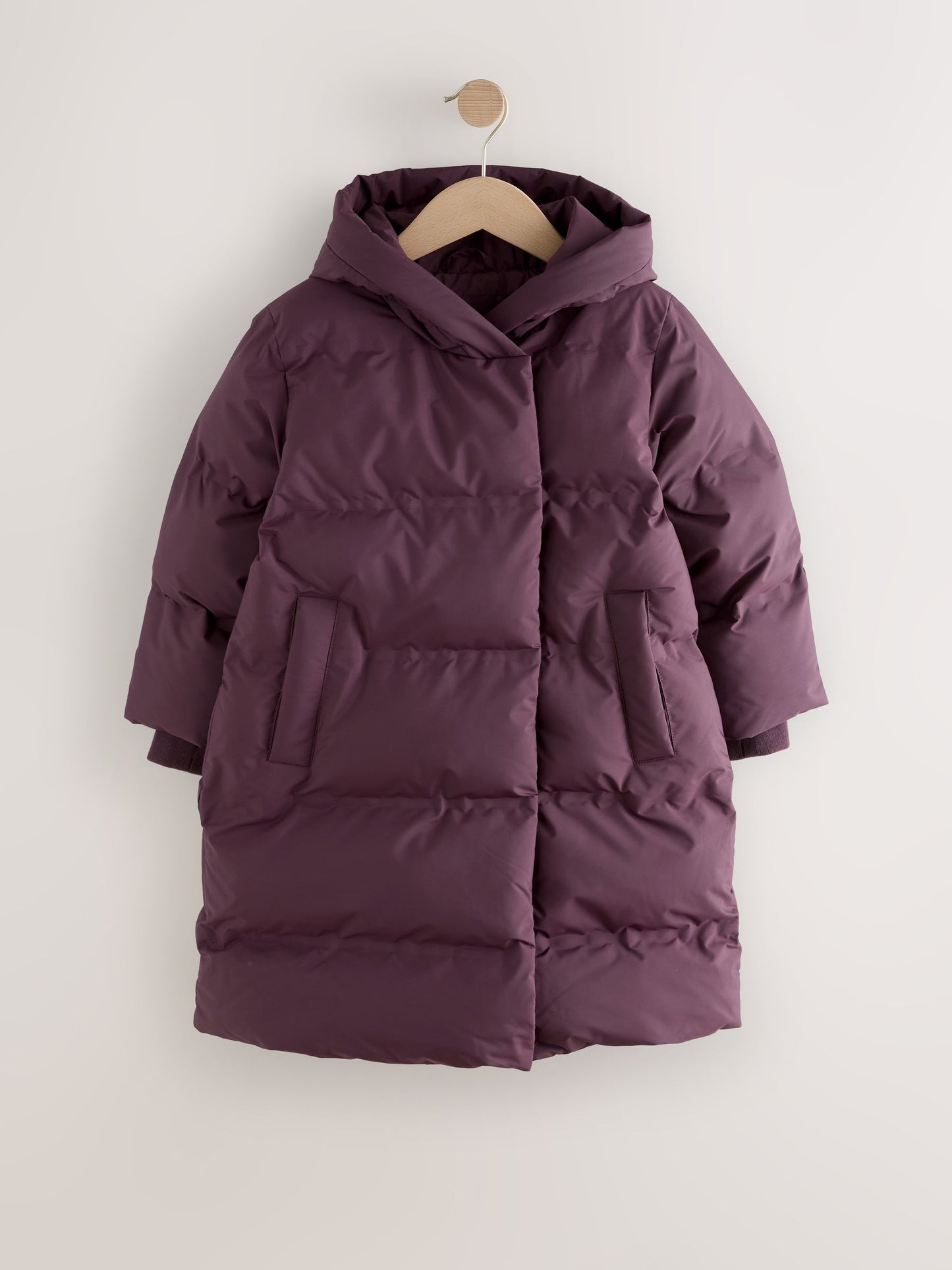 Bordo Kırmızı Polar Astarlı Kapitone Mont (3–16 Yaş)