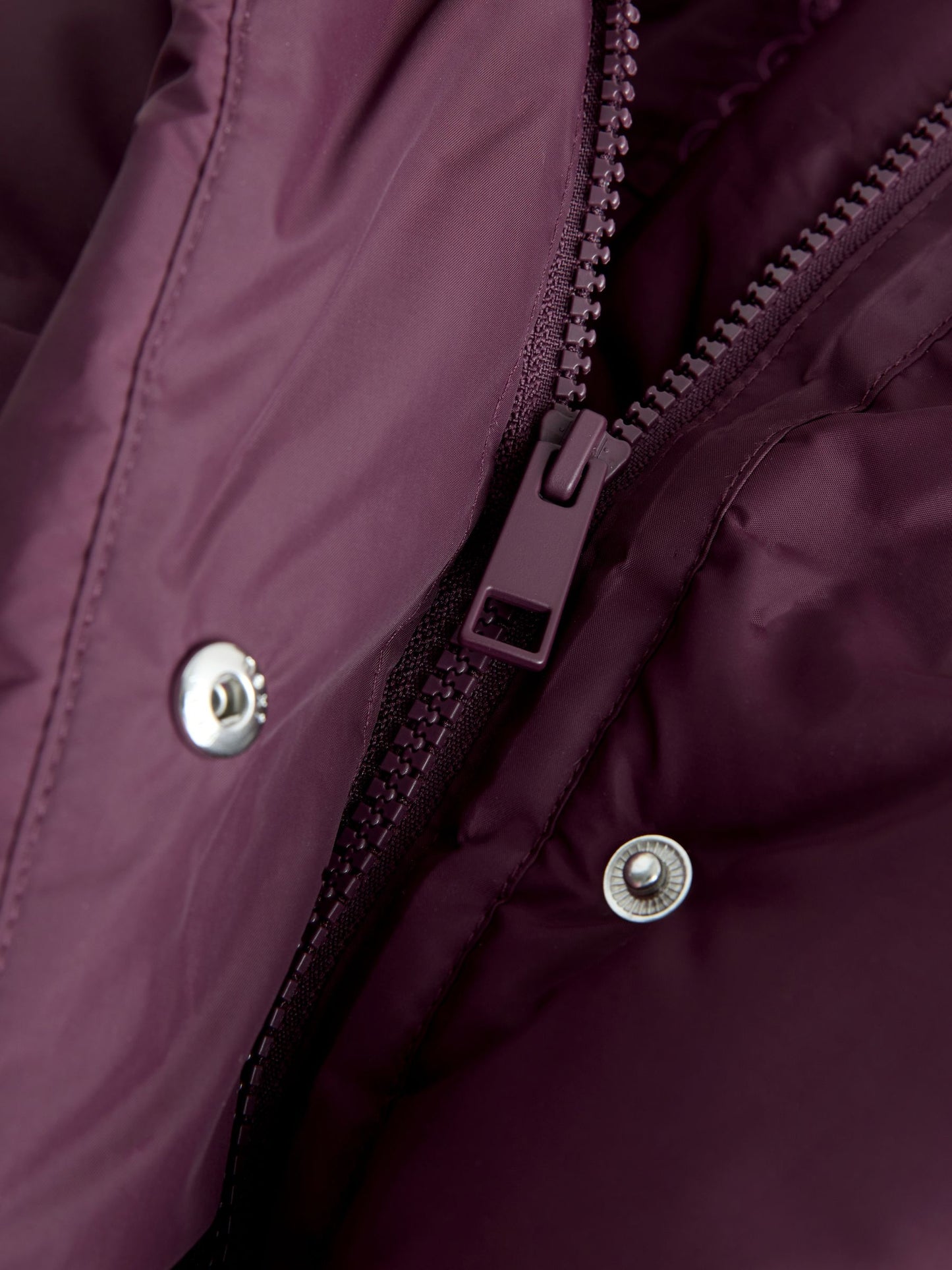 Bordo Kırmızı Polar Astarlı Kapitone Mont (3–16 Yaş)