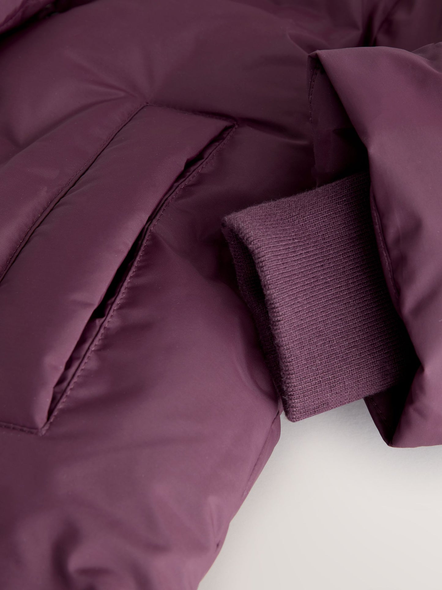 Bordo Kırmızı Polar Astarlı Kapitone Mont (3–16 Yaş)