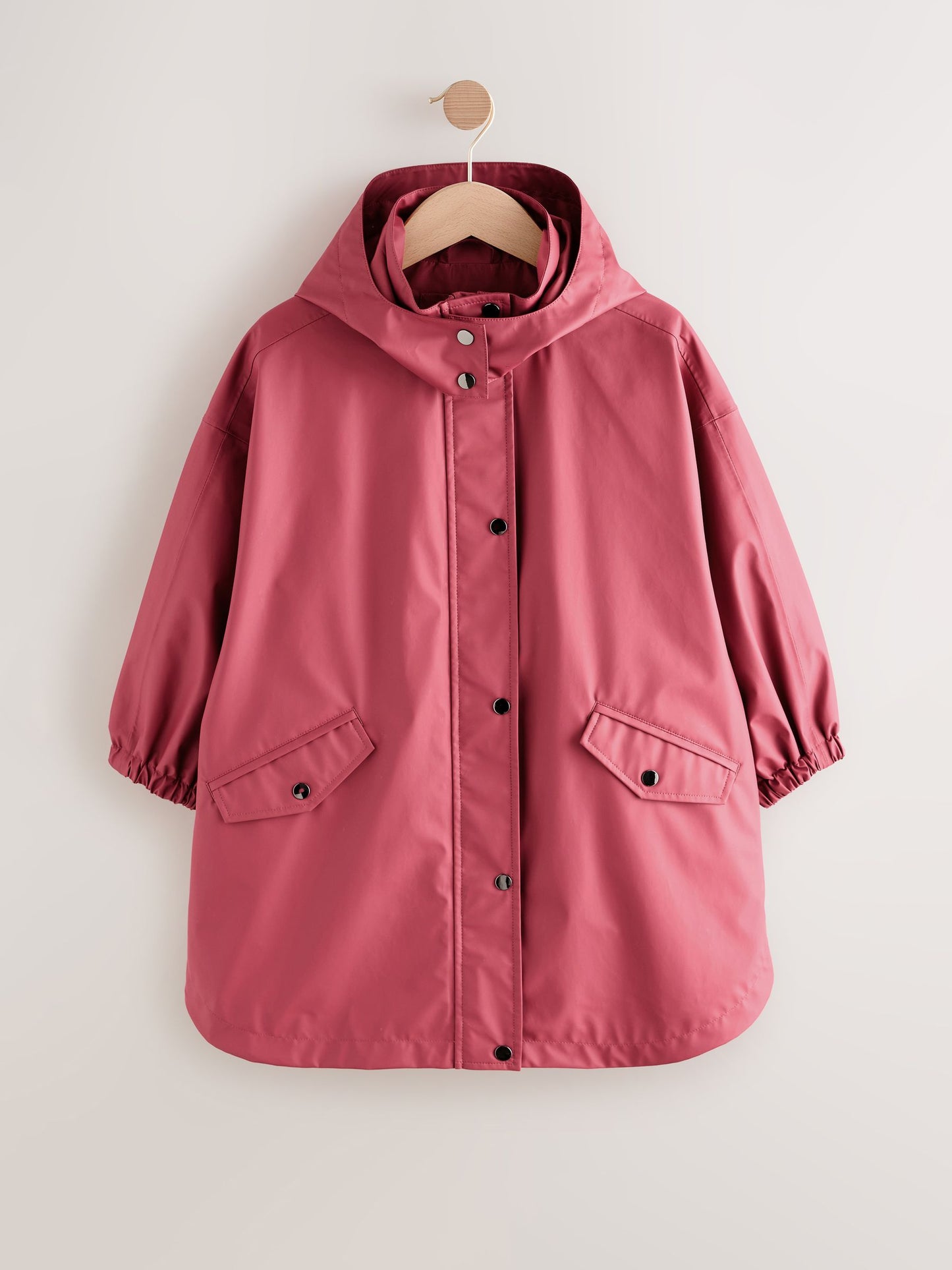 Berry Red Waterproof Raspberry Trench Coat (3-16yrs)