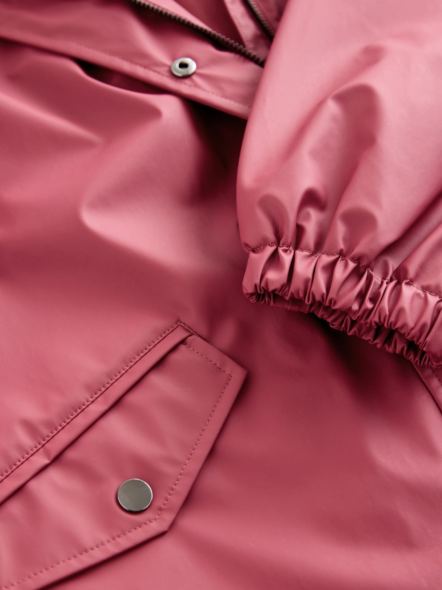 Berry Red Waterproof Raspberry Trench Coat (3-16yrs)