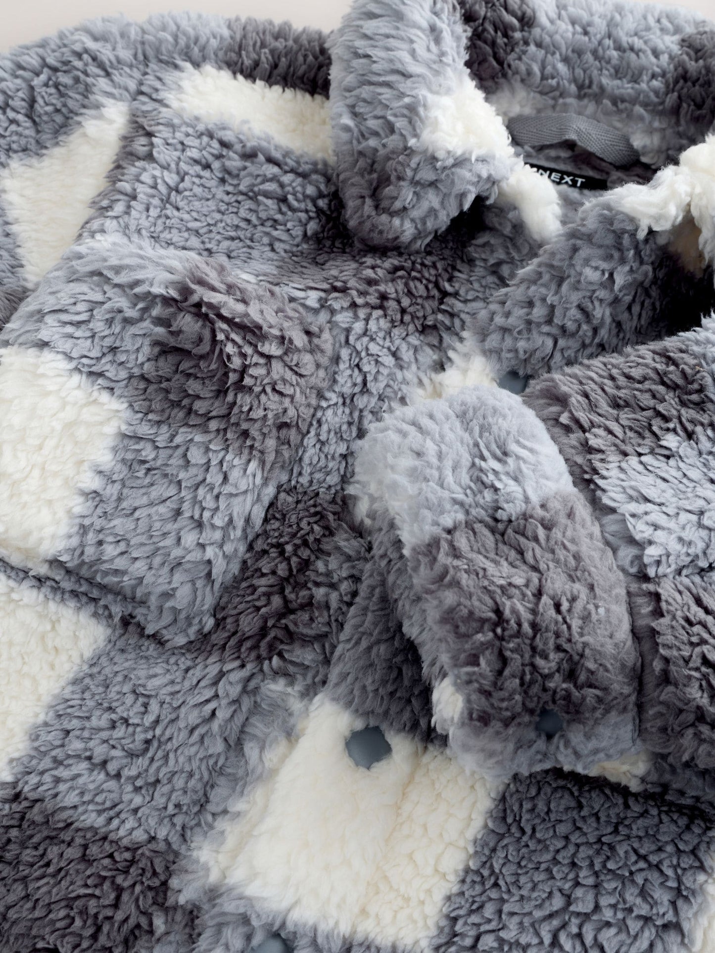 Gri Kareli Borg Polar Şaket (3 Ay – 7 Yaş)