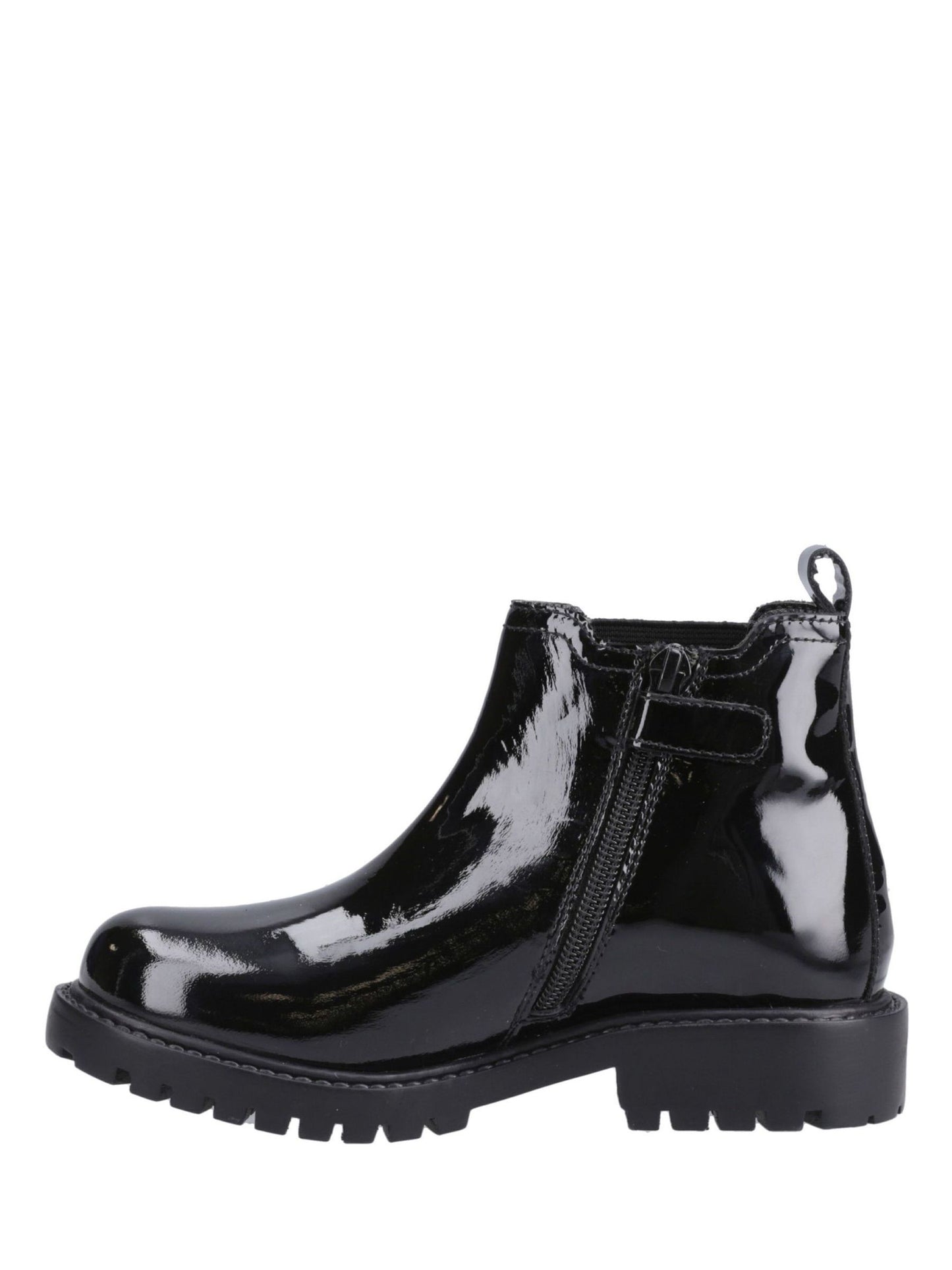 Hush Puppies Black Patent Back To School Ariella Chelsea Boots