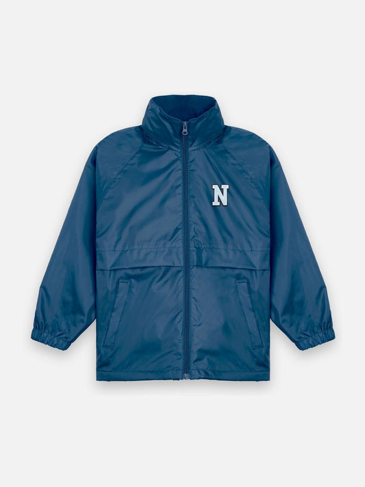 Personalised Monogrammed Girls Micro Fleece lined Rain Jacket by Alphabet