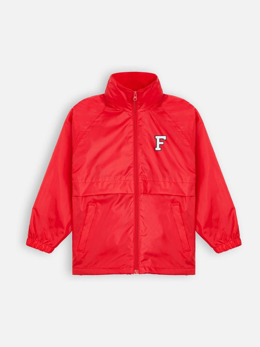 Personalised Monogrammed Girls Micro Fleece lined Rain Jacket by Alphabet