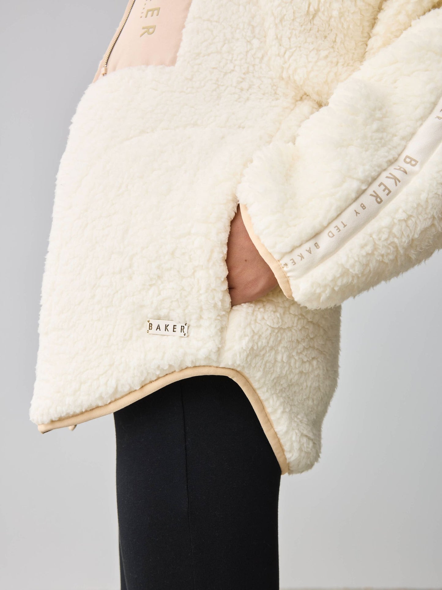 Baker by Ted Baker Fermuarlı Kapüşonlu Polar Ceket