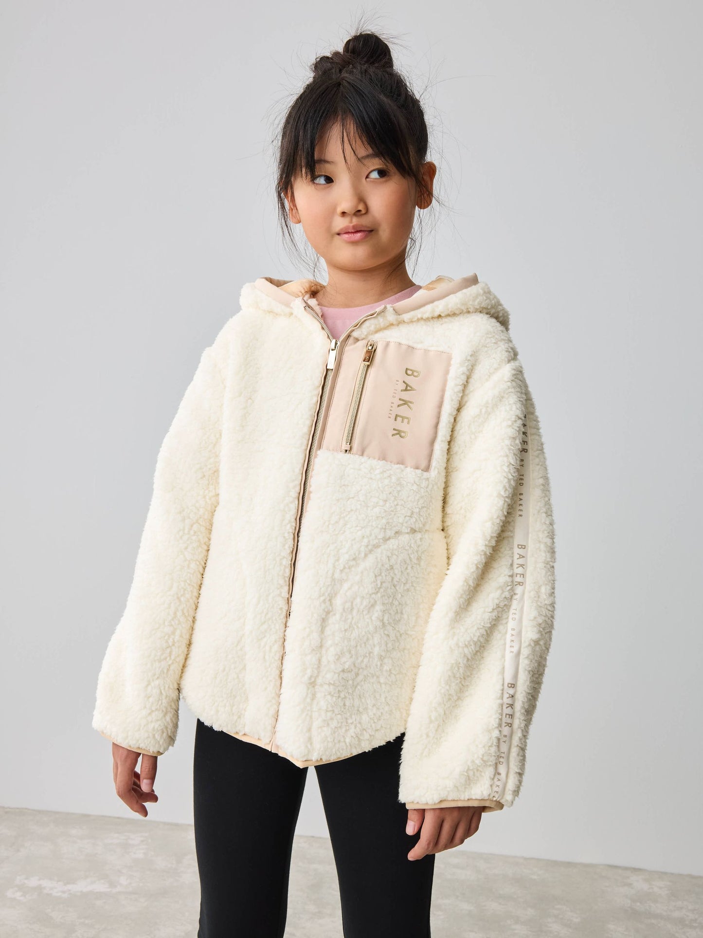 Baker by Ted Baker Fermuarlı Kapüşonlu Polar Ceket