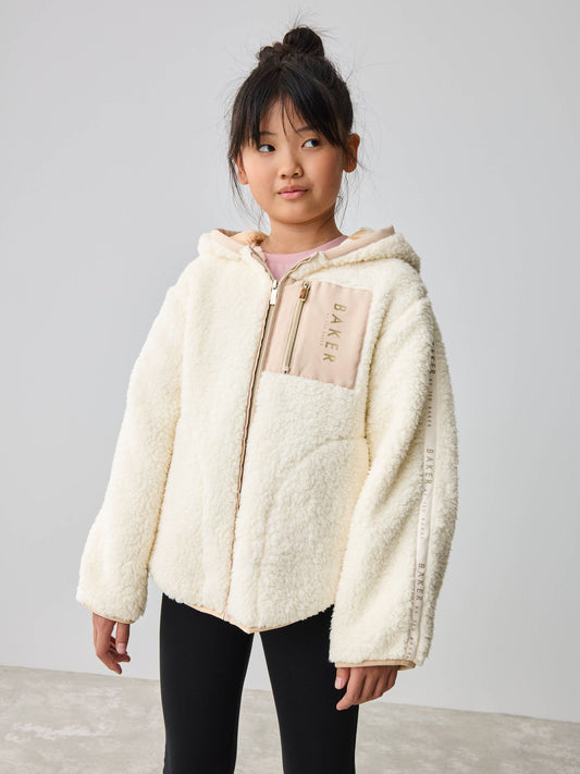 Baker by Ted Baker Fermuarlı Kapüşonlu Polar Ceket