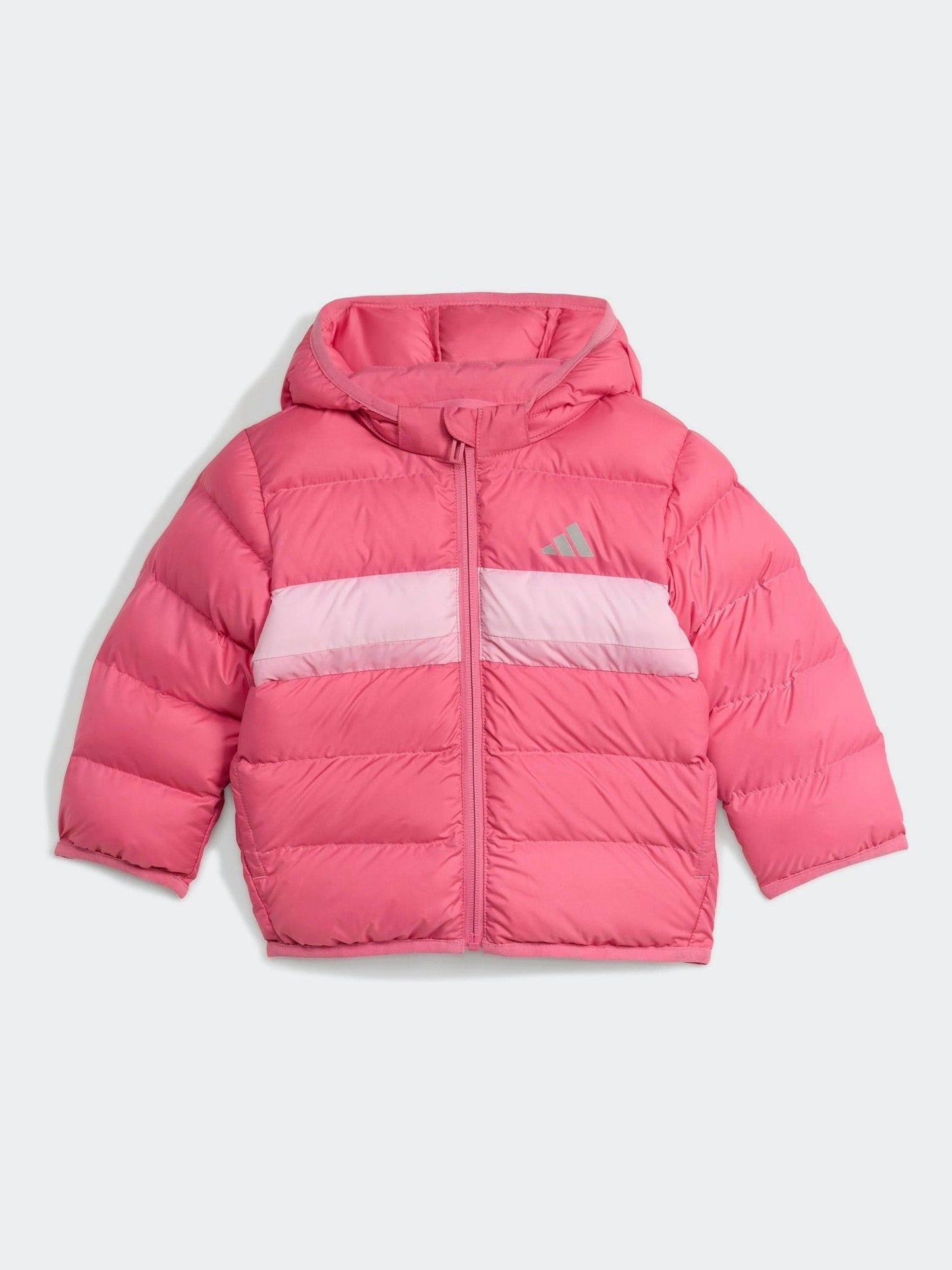adidas Pink Synthetic Down Infant Kids Jacket