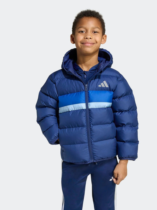 adidas Blue Synthetic Down Little Kids Jacket