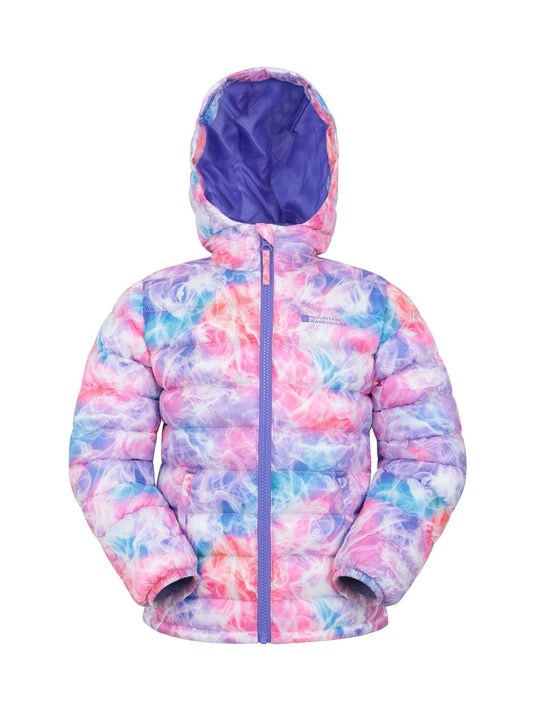 Mountain Warehouse Dark Pink Seasons  Printed Water-Resistant Padded Jacket