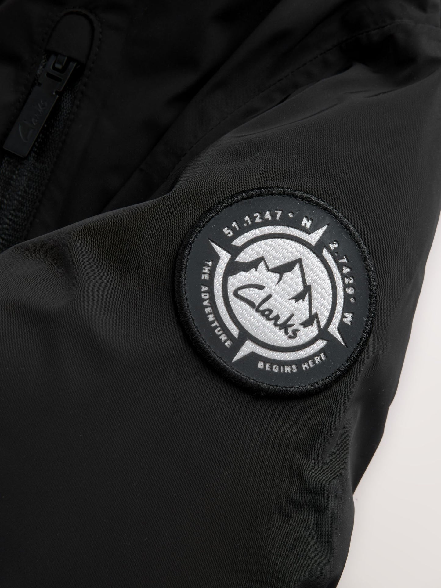 Clarks Black Waterproof Padded Tech Coat