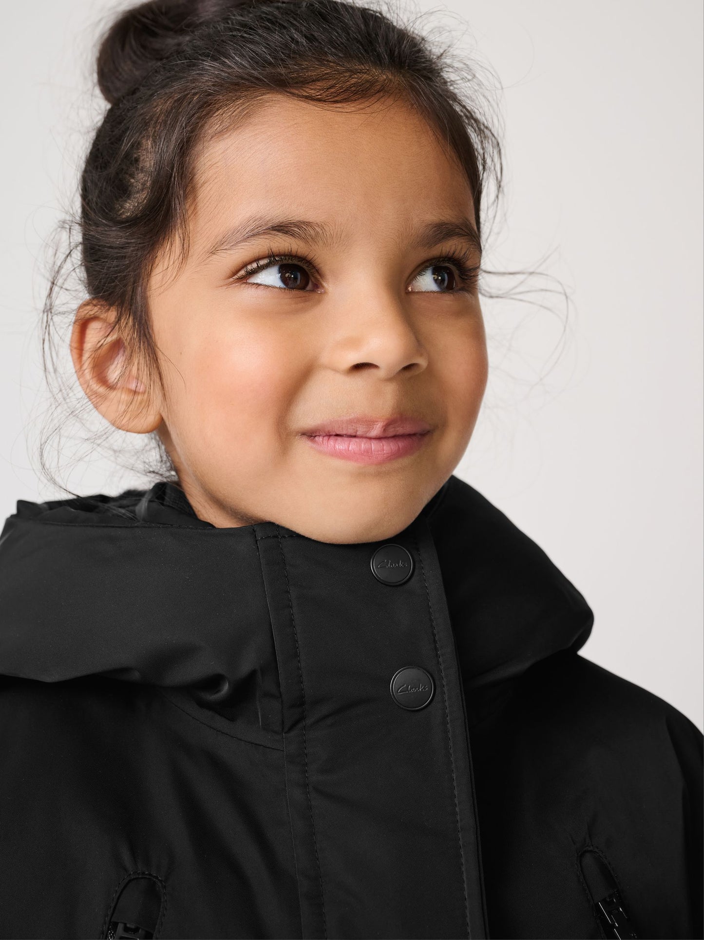 Clarks Black Waterproof Padded Tech Coat