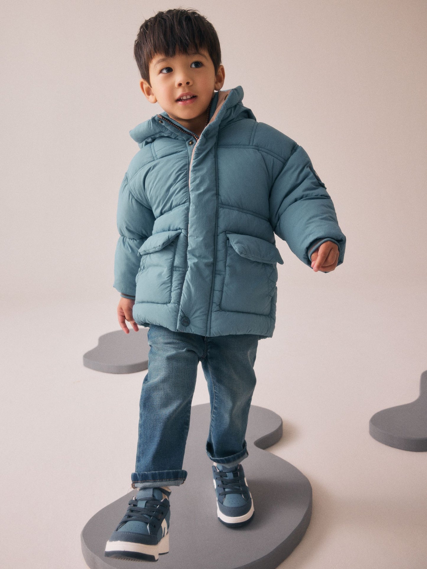 Mavi Borg Astarlı Dolgulu Mont (3 Ay – 7 Yaş)