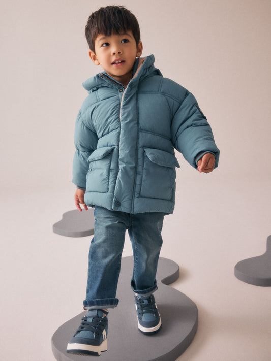 Mavi Borg Astarlı Dolgulu Mont (3 Ay – 7 Yaş)