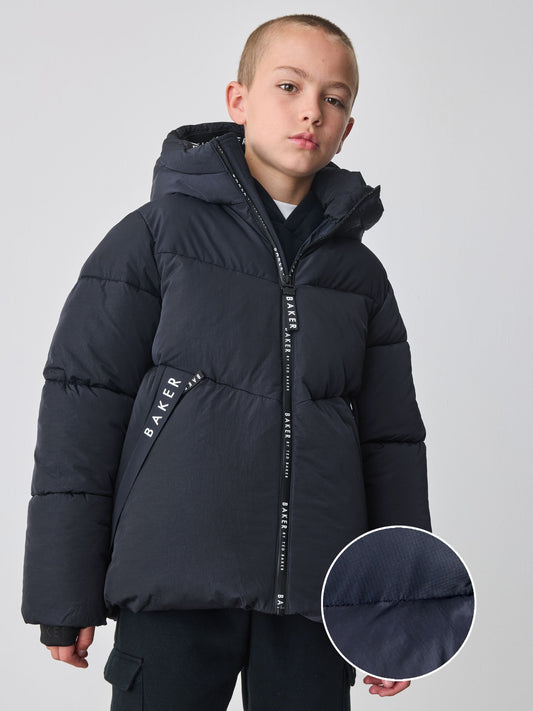 Baker by Ted Baker Lacivert Suya Dayanıklı Dolgulu Çocuk Montu