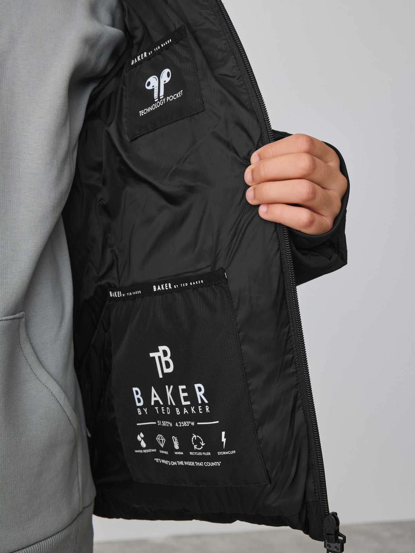 Baker by Ted Baker Suya Dayanıklı Dolgulu Çocuk Montu