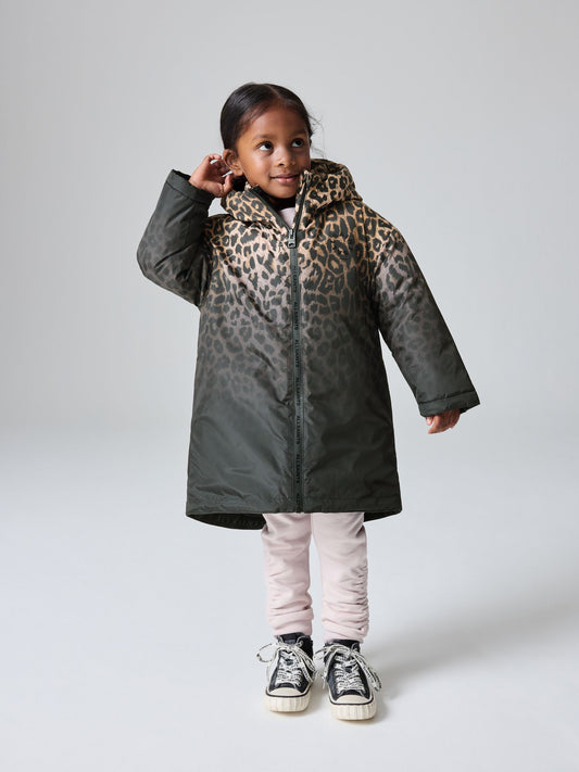 smALLSAINTS Leopard Print Younger Girls Coat