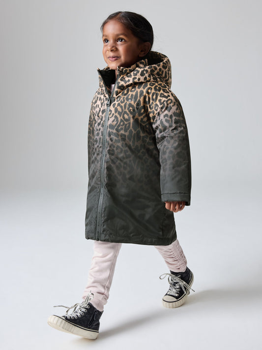 smALLSAINTS Leopard Print Younger Girls Coat