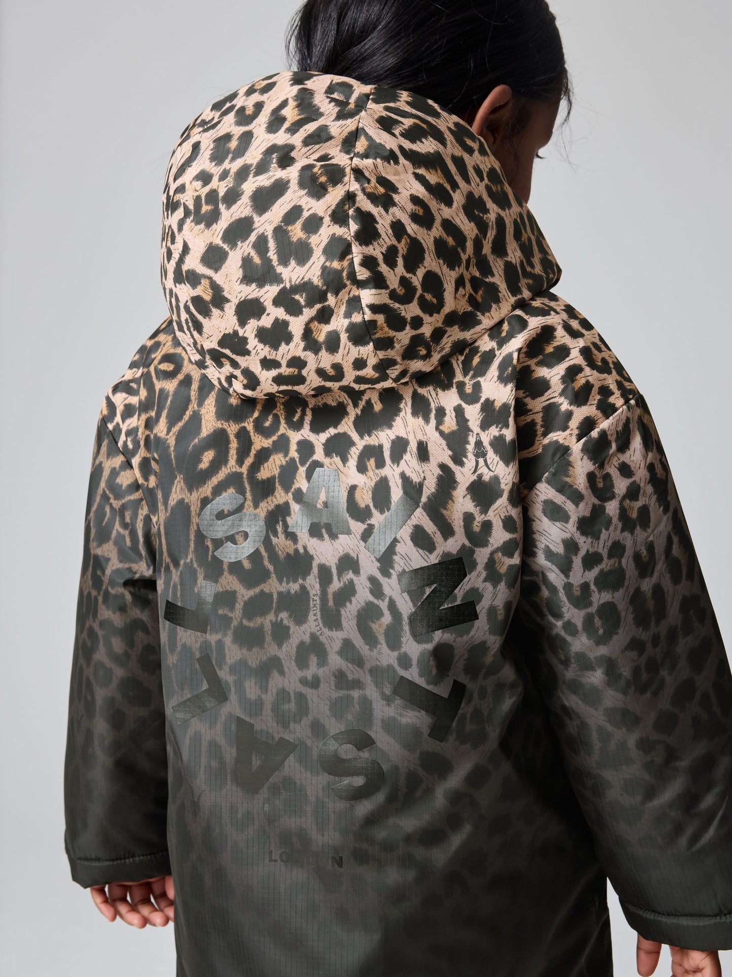 smALLSAINTS Leopard Print Younger Girls Coat