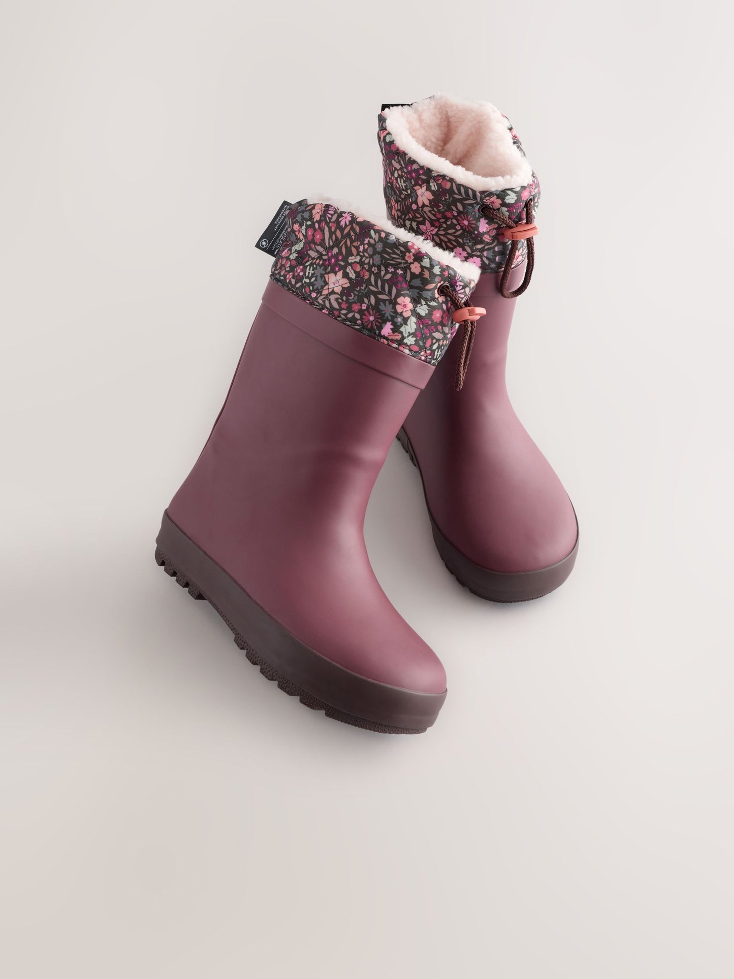 Bordo Kıvrık Paçalı Yağmur Çizmesi