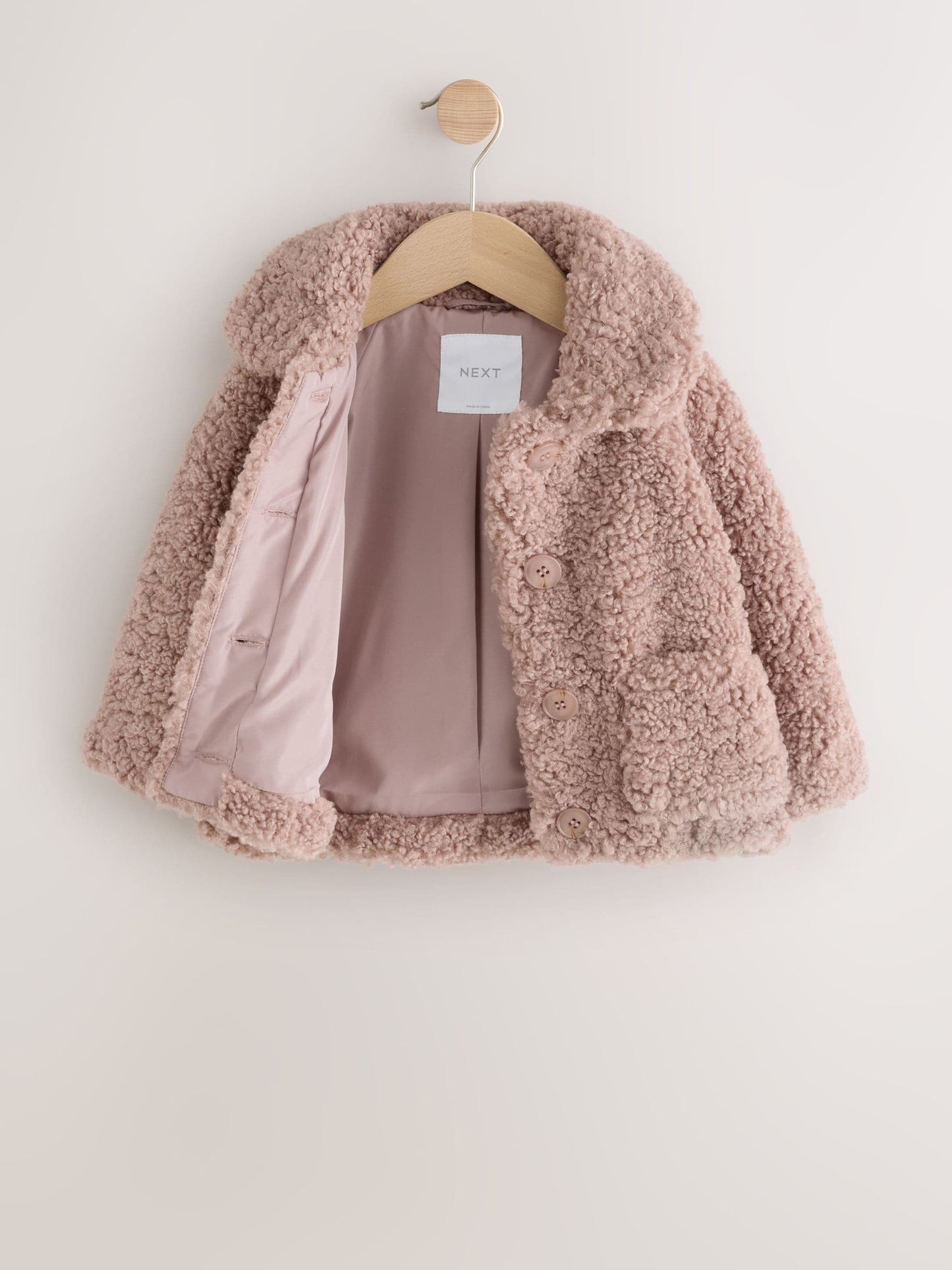 Mink Brown Borg Casual Jacket (12mths-7yrs)