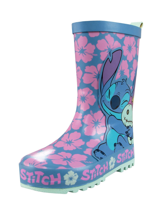 Mavi Disney Lilo & Stitch Desenli Yağmur Çizmesi