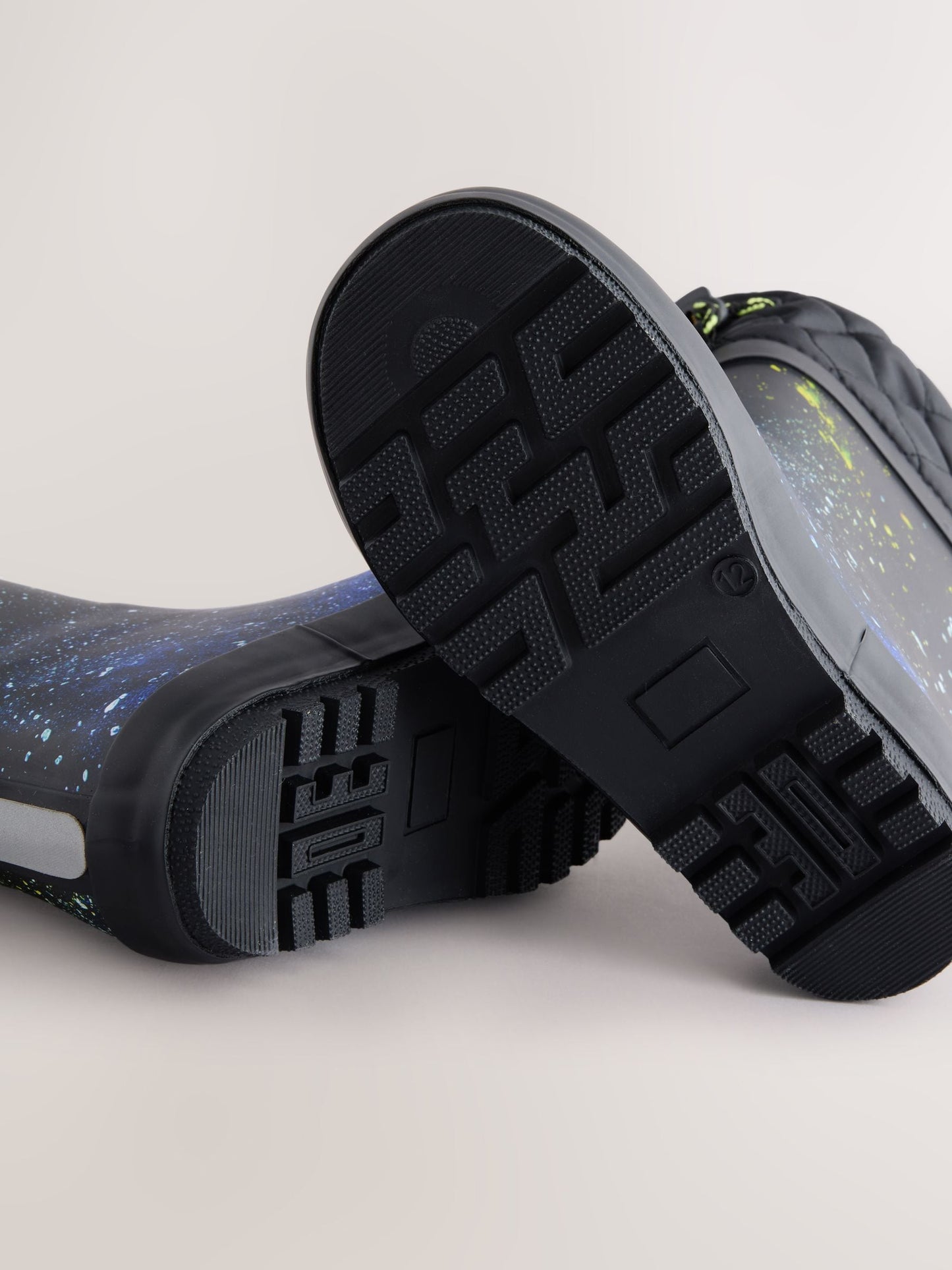 Mavi Galaksi Sıcak Astarlı Kıvrık Paçalı Yağmur Çizmesi