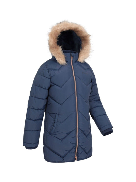 Mountain Warehouse Blue Galaxy Water Resistant Long Padded Jacket