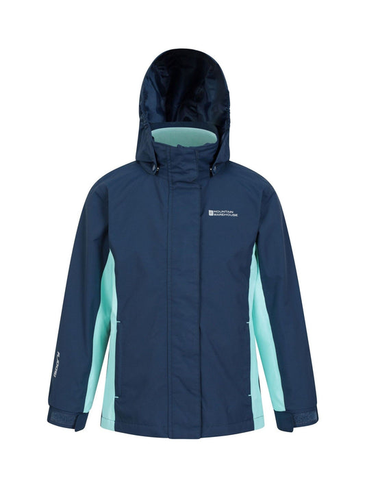 Mountain Warehouse Blue Chrome Lightning 3-in-1 Kids Waterproof Jacket