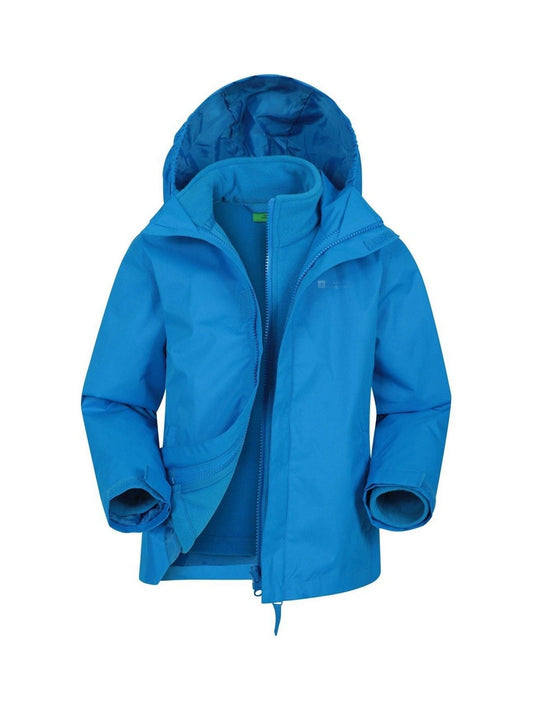 Mountain Warehouse Mid Blue Fell 3-In-1 Water Resistant Jacket
