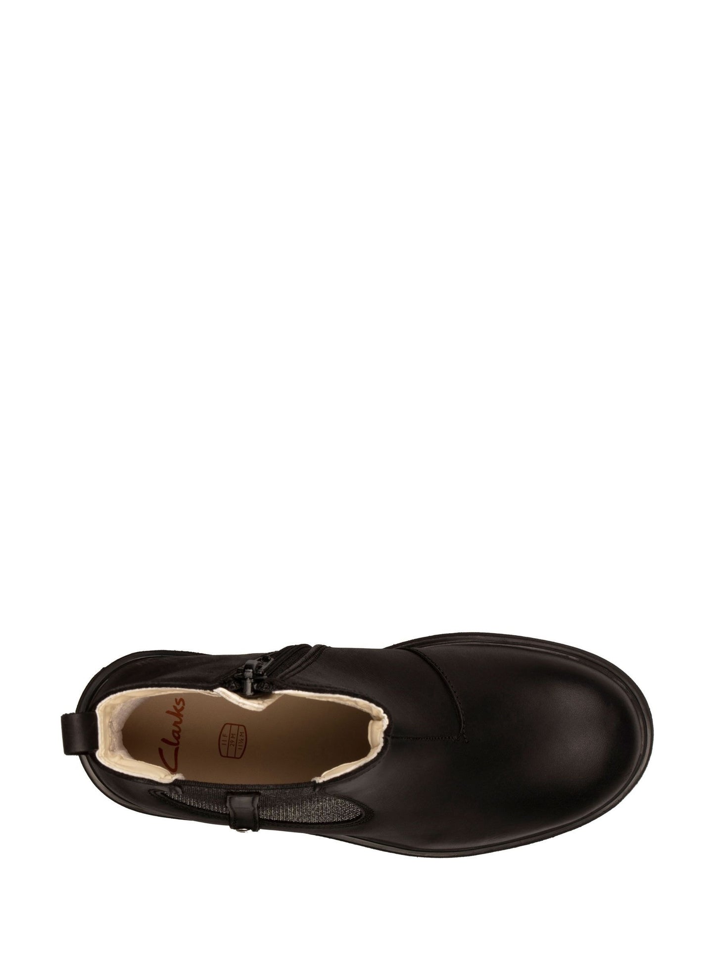 Clarks Black Standard Fit (F) Older Girls Astrol Orin Boots