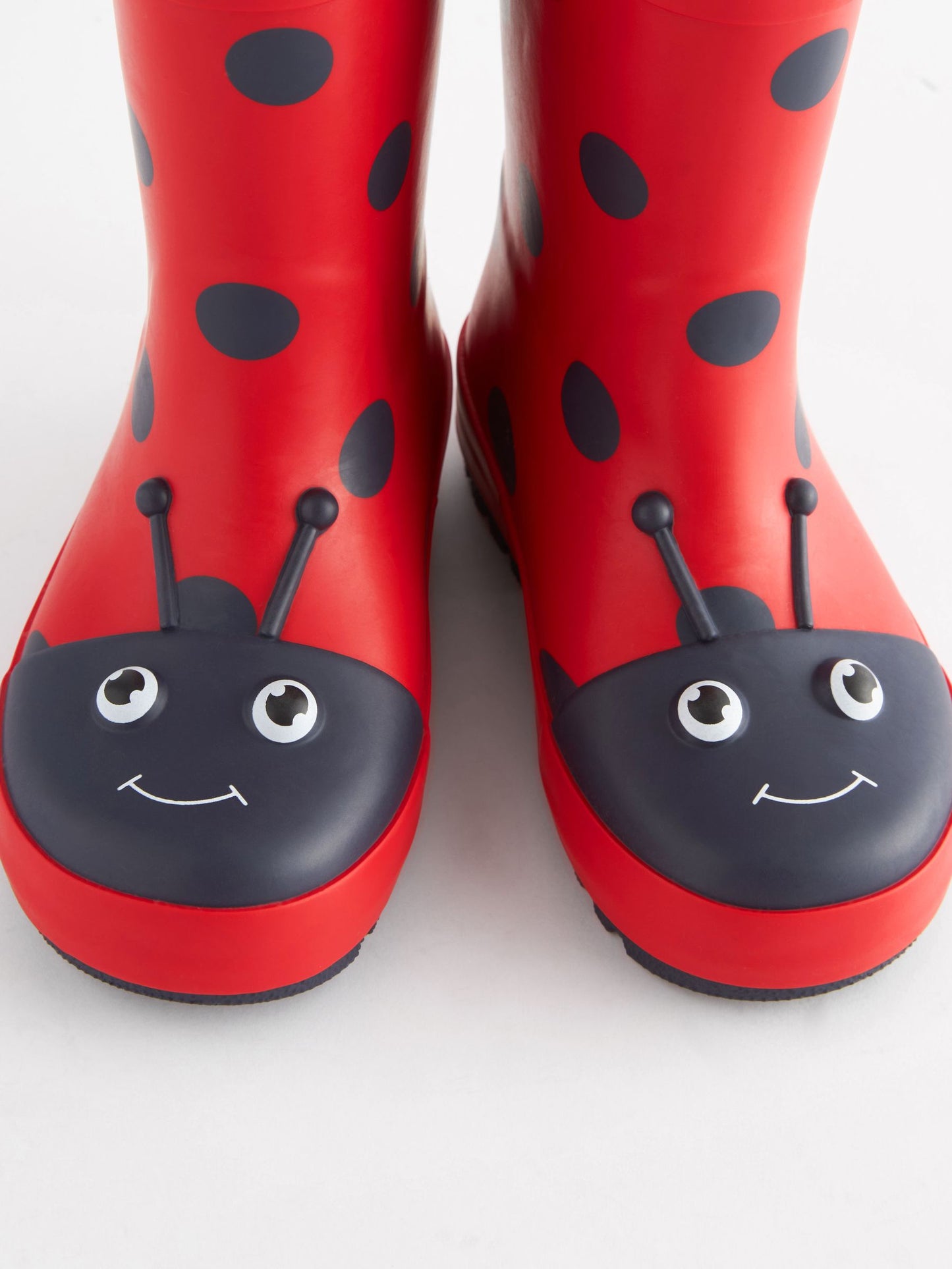 Kırmızı Uğur Böceği Kulplu Yağmur Çizmesi