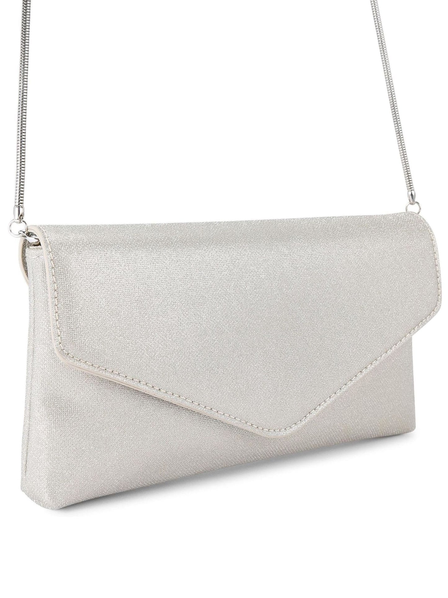 KG Kurt Geiger Gümüş Renk Bella Clutch Çanta