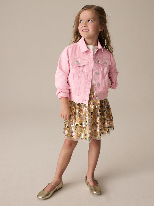 Pink Western 100% Cotton Jacket (3-16yrs)