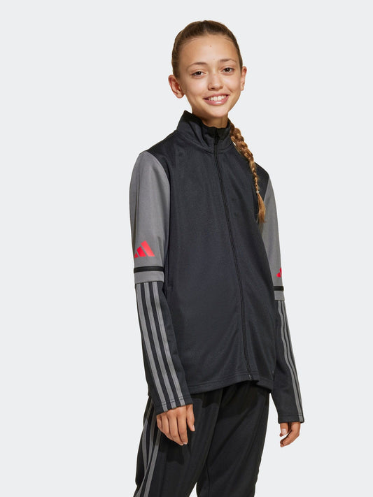 adidas Black Squadra 25 Training Kids Jacket