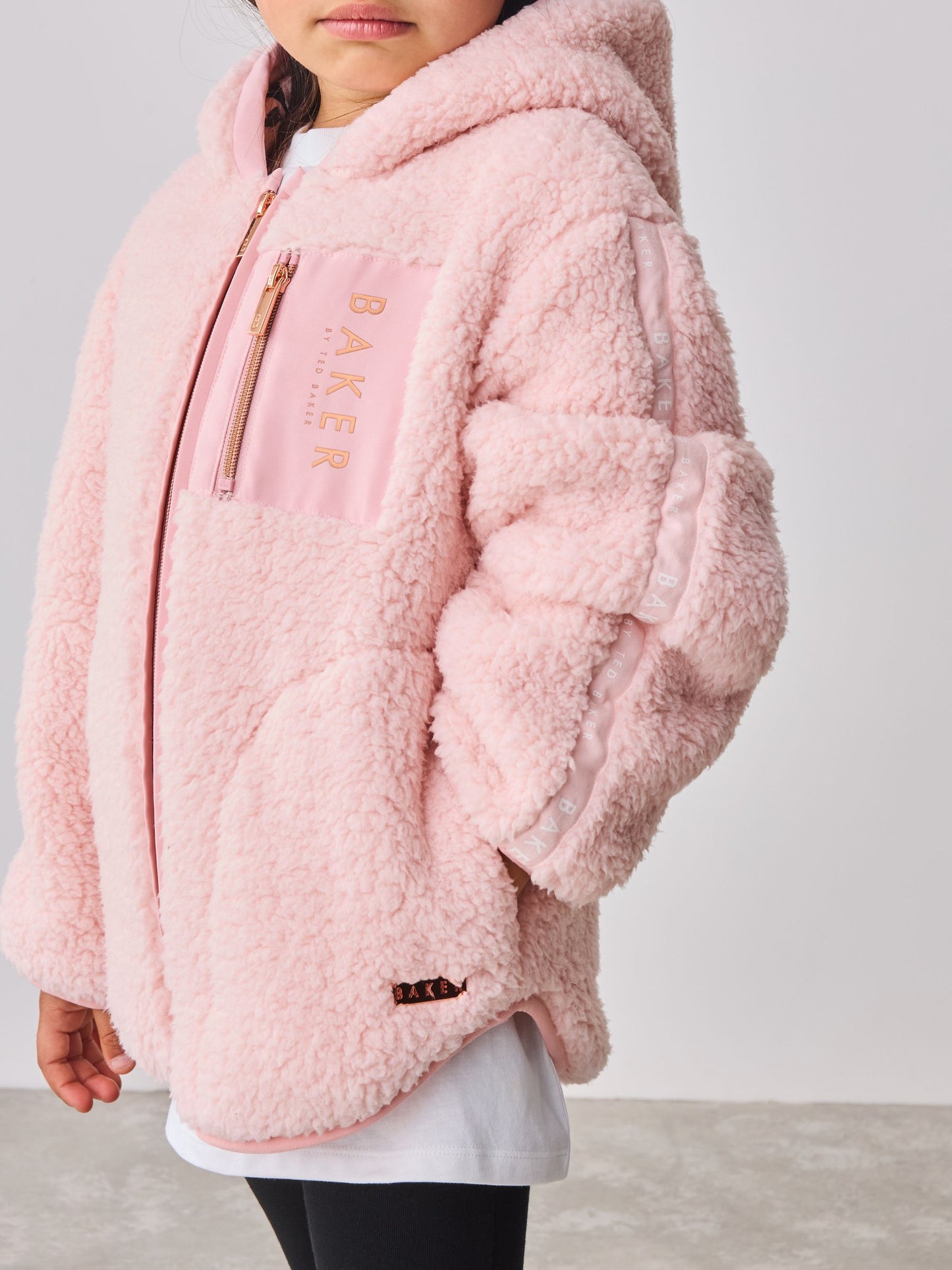 Baker by Ted Baker Fermuarlı Kapüşonlu Polar Ceket