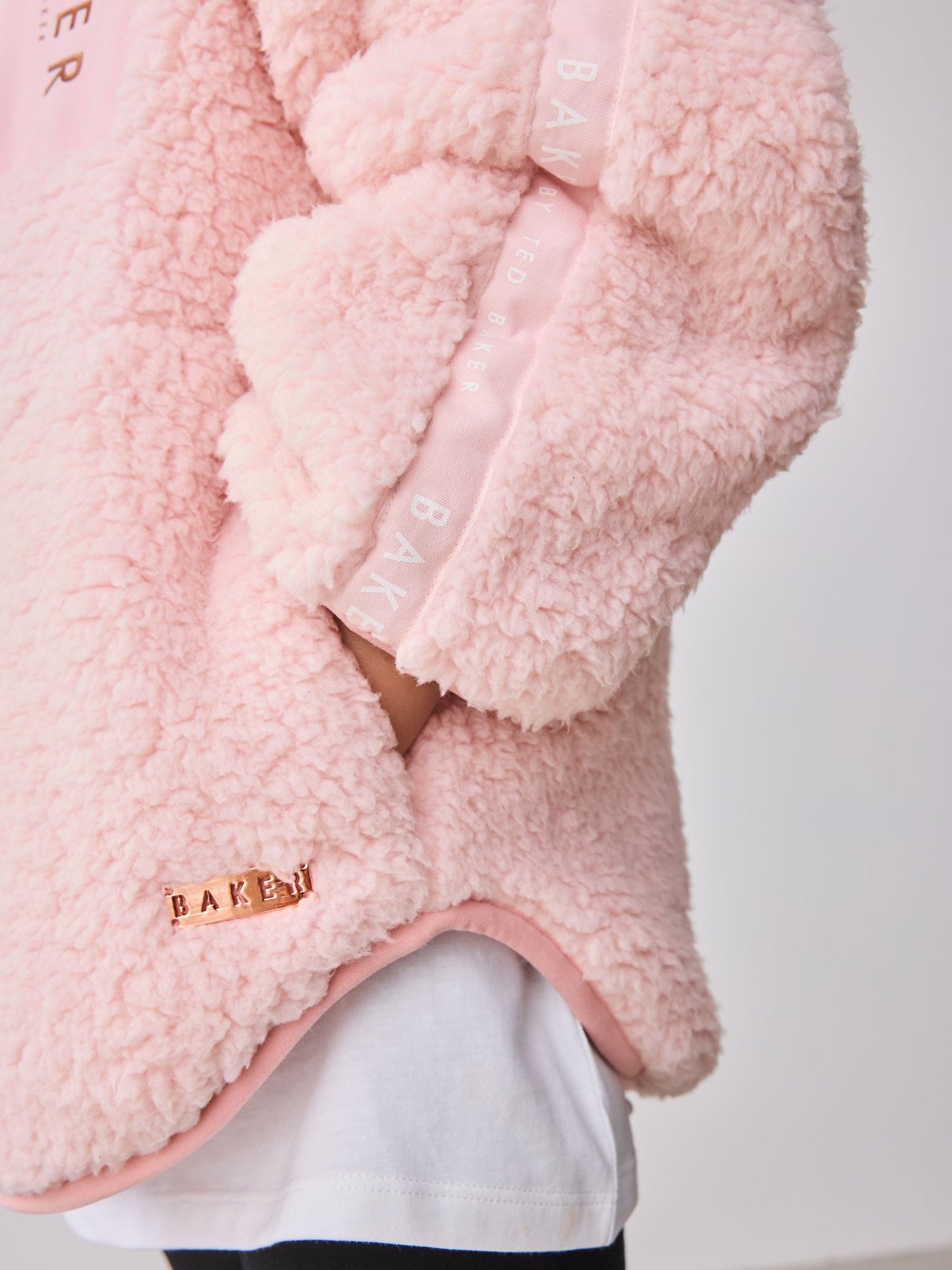 Baker by Ted Baker Fermuarlı Kapüşonlu Polar Ceket