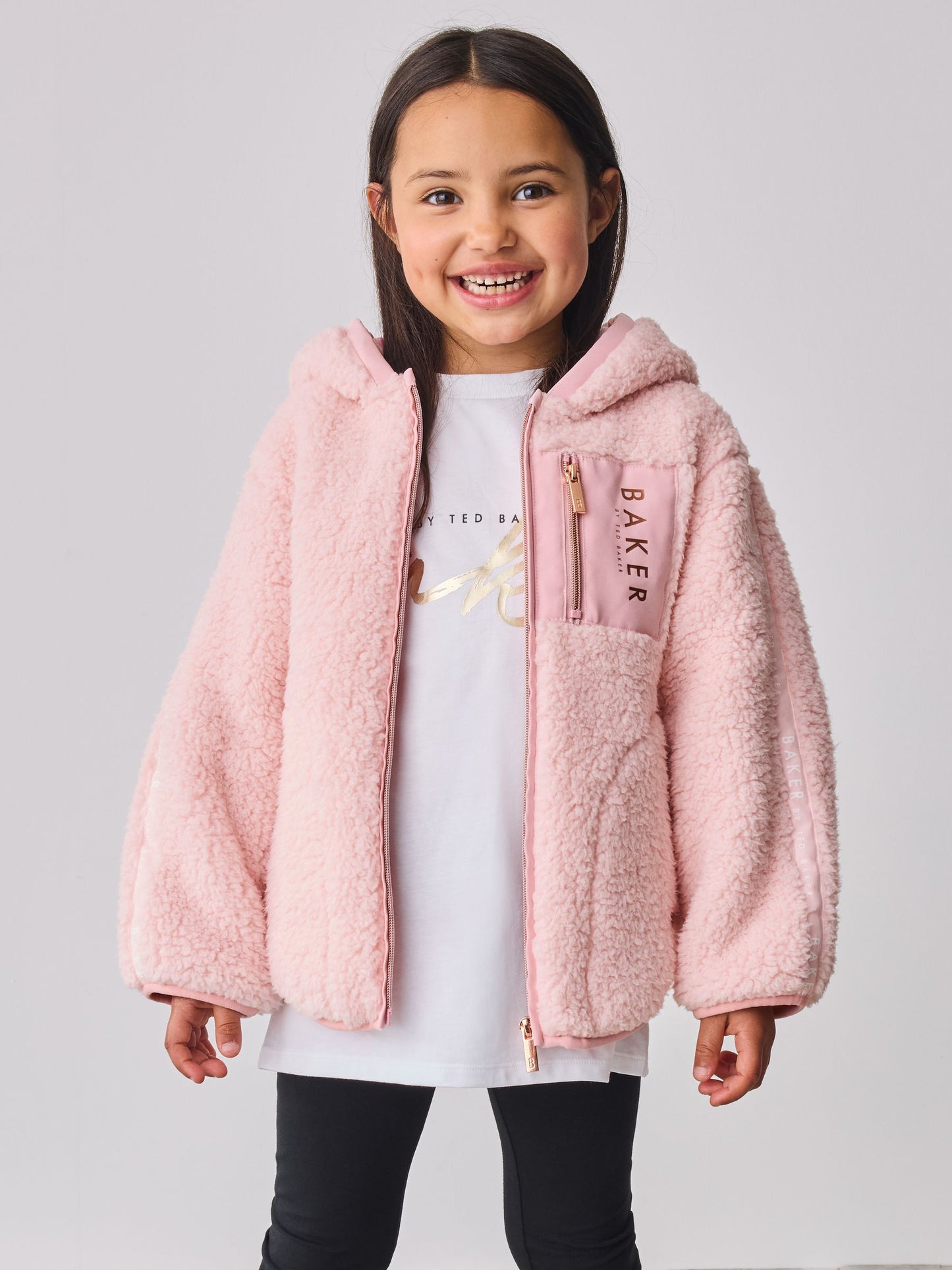 Baker by Ted Baker Fermuarlı Kapüşonlu Polar Ceket