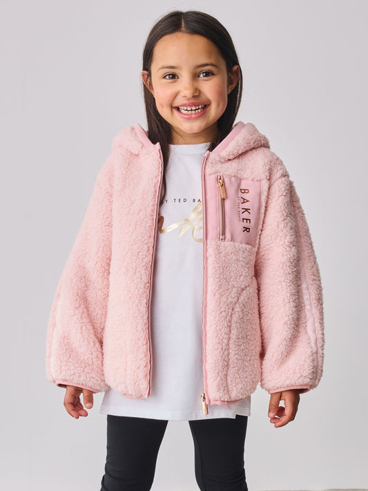 Baker by Ted Baker Fermuarlı Kapüşonlu Polar Ceket