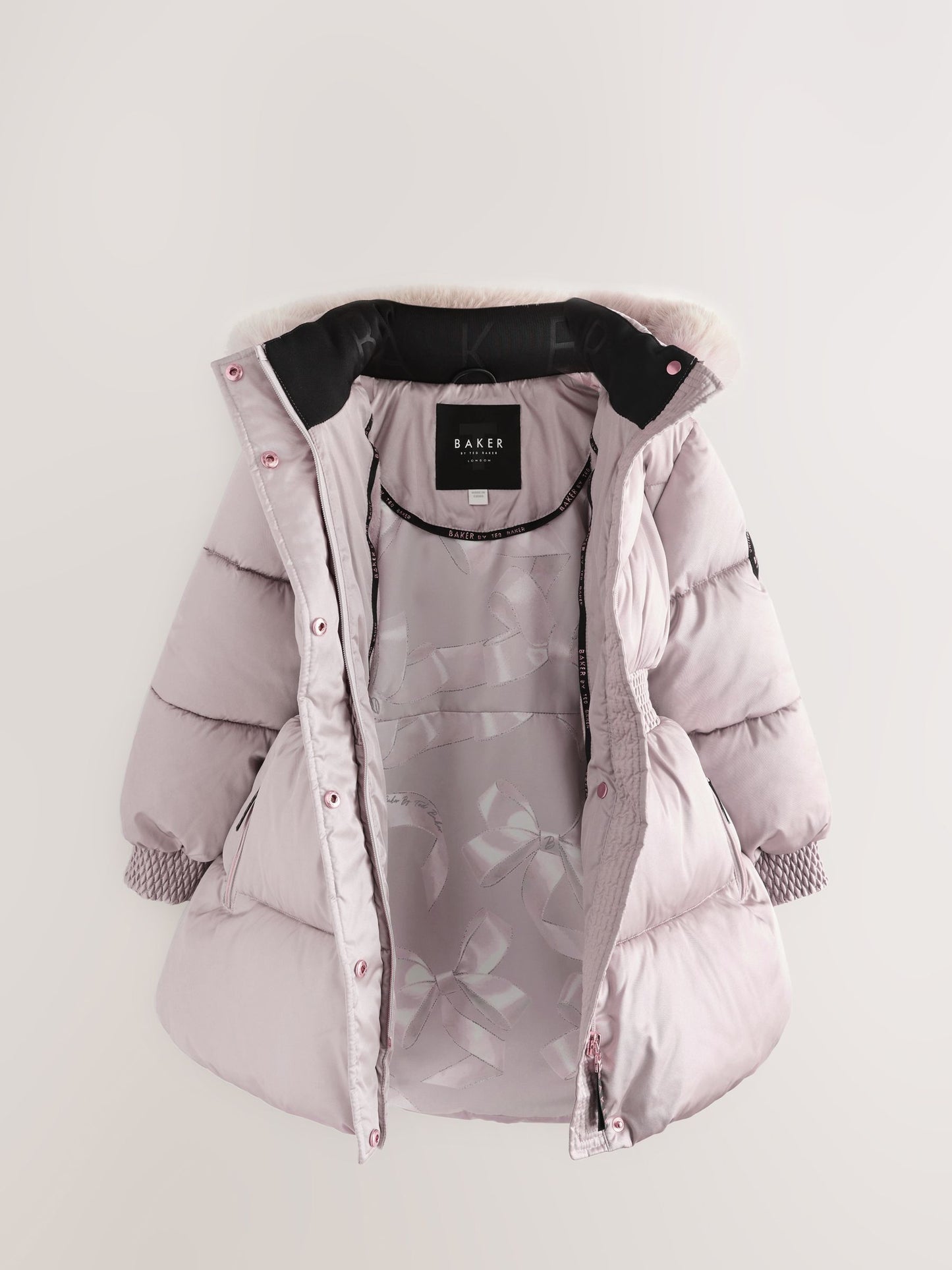 Baker by Ted Baker Suya Dayanıklı Etek Detaylı Dolgulu İstiridye Mont
